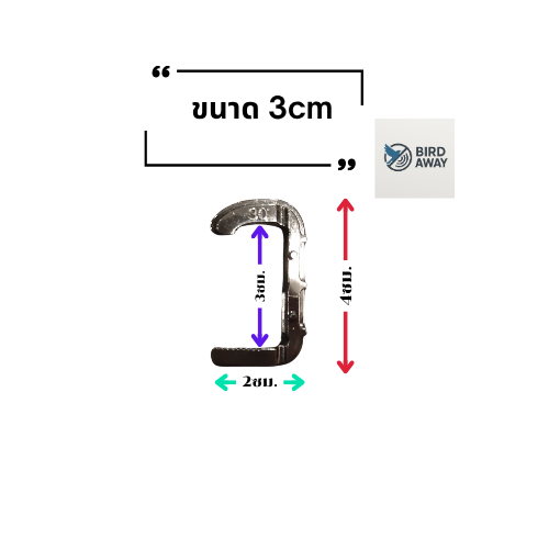 ตะแกรงกันนกเหล็กกราวาไนท์หุ้ม PVC สีดำ สำหรับโซล่าเซลล์ กว้าง6นิ้วxยาว30เมตร พร้อมคลิปล็อคแบบแคมป์รูปตัว C - Image 6